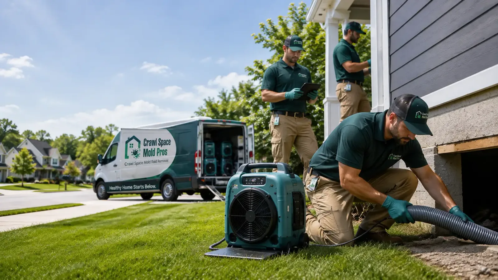 Crawl Space Mold Removal in White Lake, SD
